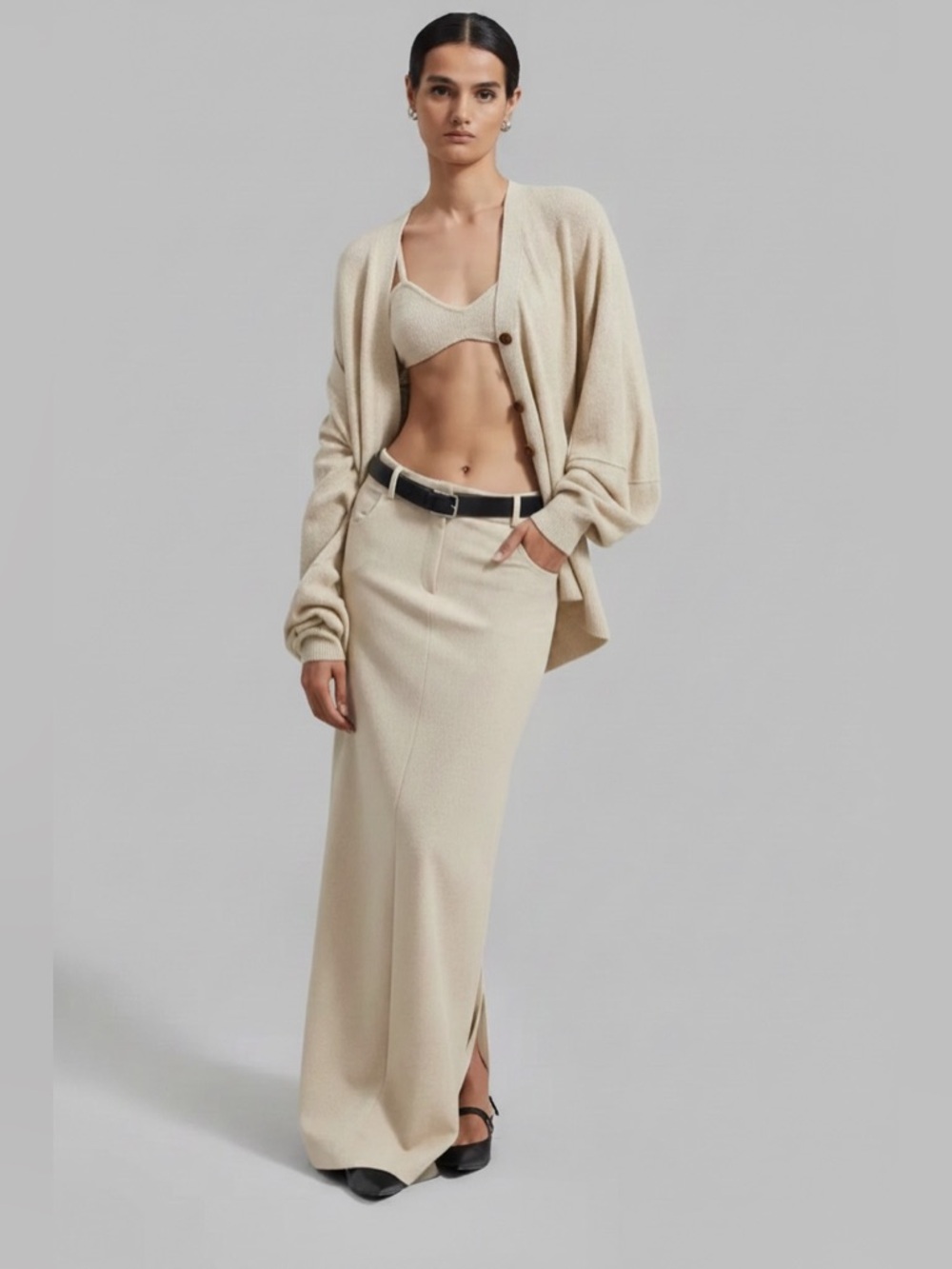 The Garment NWT COMO SLEEVE CARDIGAN off white Cream Wool cashmere 6 old money